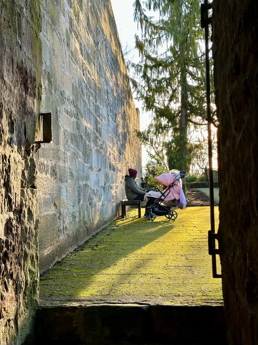 An der Schlossmauer in Leonberg
