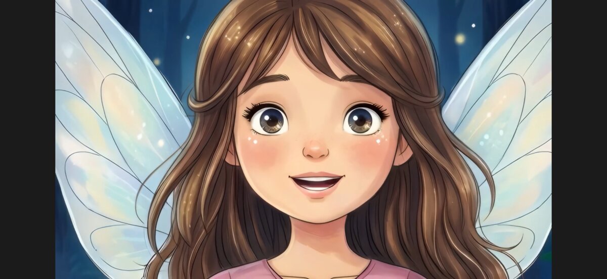 Sonja mit ihren magischen Flügeln – Szene aus dem AI-Film